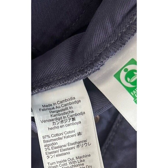 NWT J. Crew Size 30/30 484 Slim-fit garment-dyed five-pocket pant In Dusty Navy - Picture 10 of 10